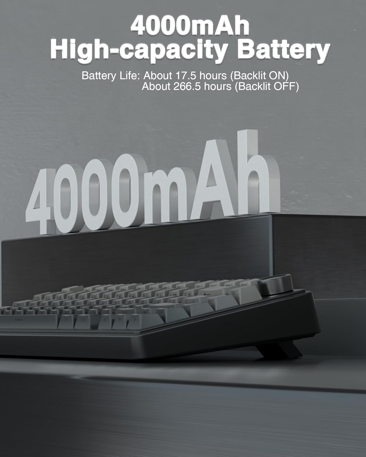 F75 Pro Wireless Mechanical Keyboard,75% Hot Swappable Custom Keyboard with Knob,Rgb Backlit,Pre-Lubed Reaper Switches,Side Printed PBT Keycaps,2.4Ghz/Usb-C/Bt5.0 Mechanical Gaming Keyboards